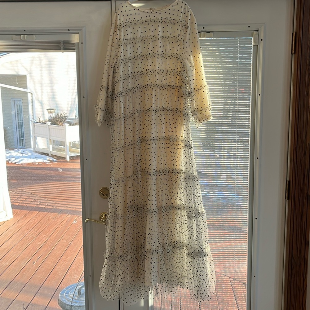 Cream DJ maxi dress
